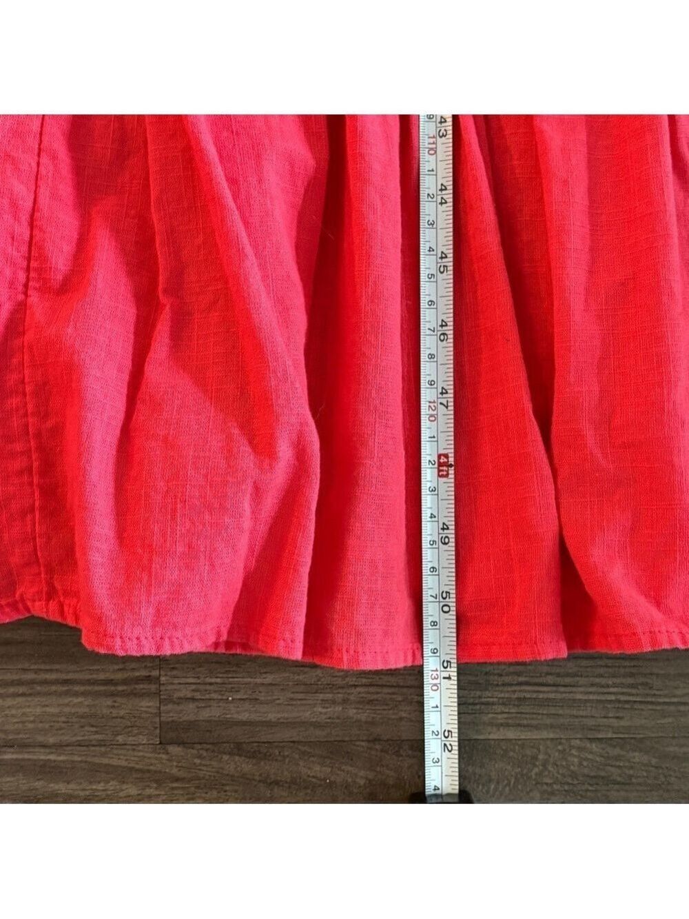 Billabong Dance Away Red Cotton Maxi Dress V-neckline - Picture 10 of 11